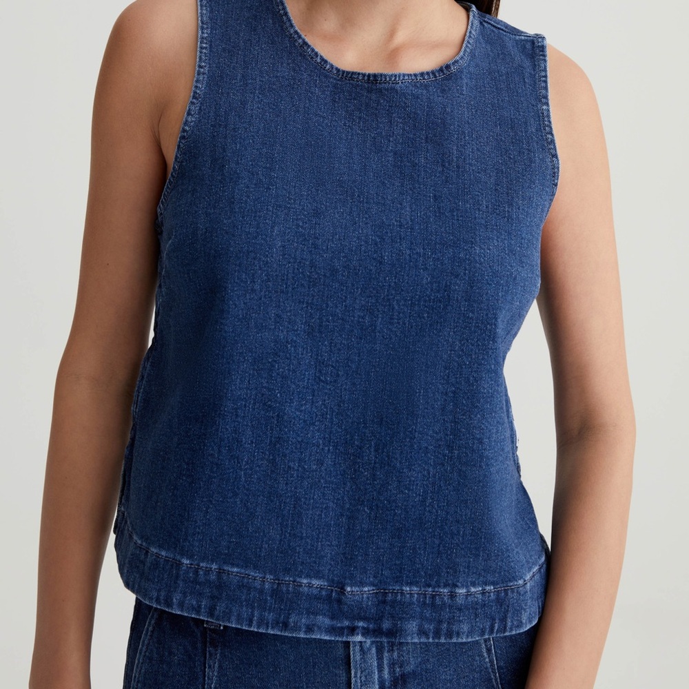 Ag Adriano Goldschmied Indigo Sleeveless Tank